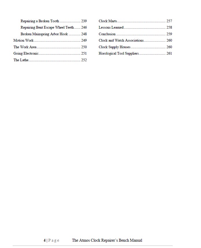 The Atmos Clock Repairer's Bench Manual - Substantially Revised 2024 Edition