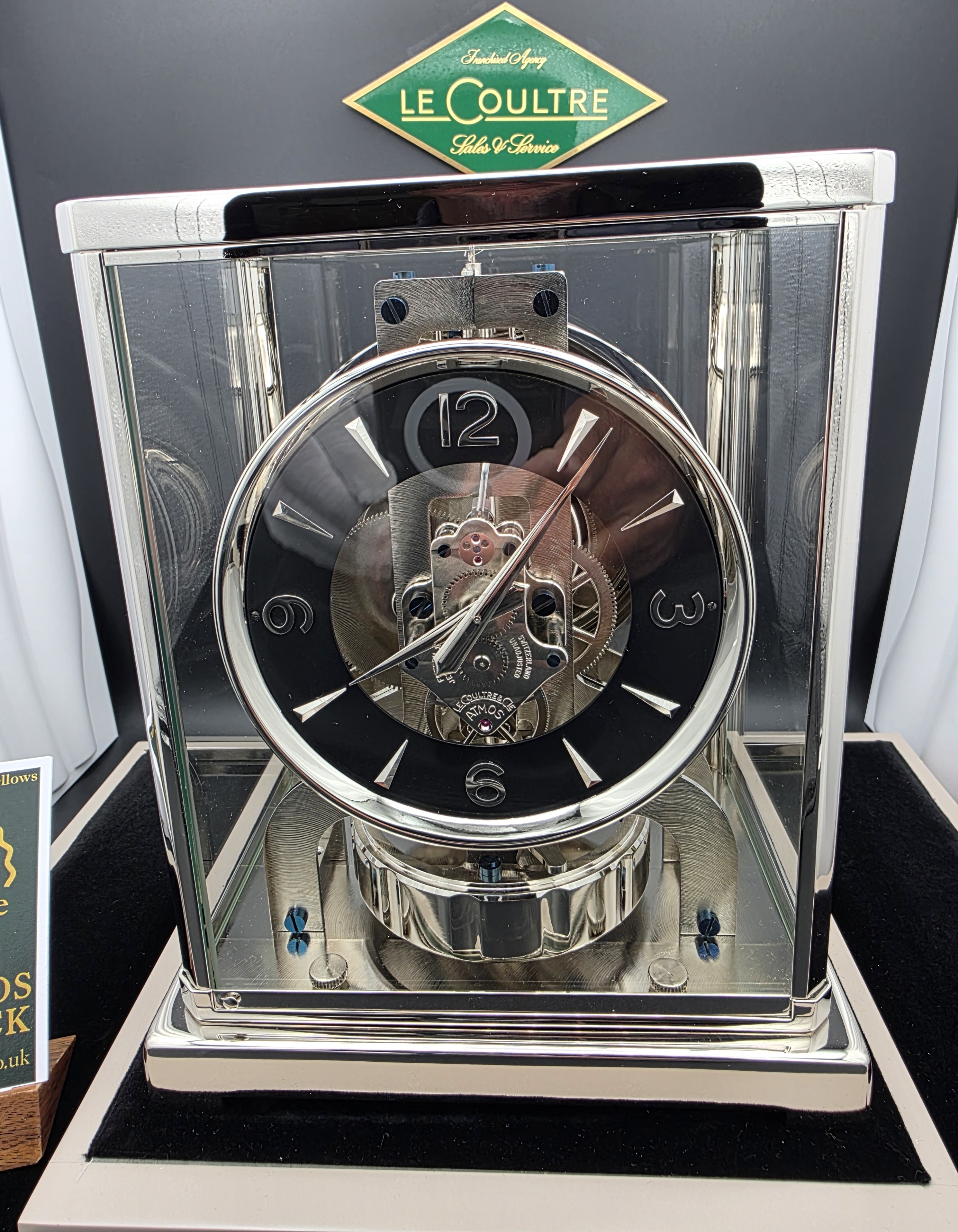 1958 "Baby" Atmos Clock V 526-5 (5845 Silver) sn-94072