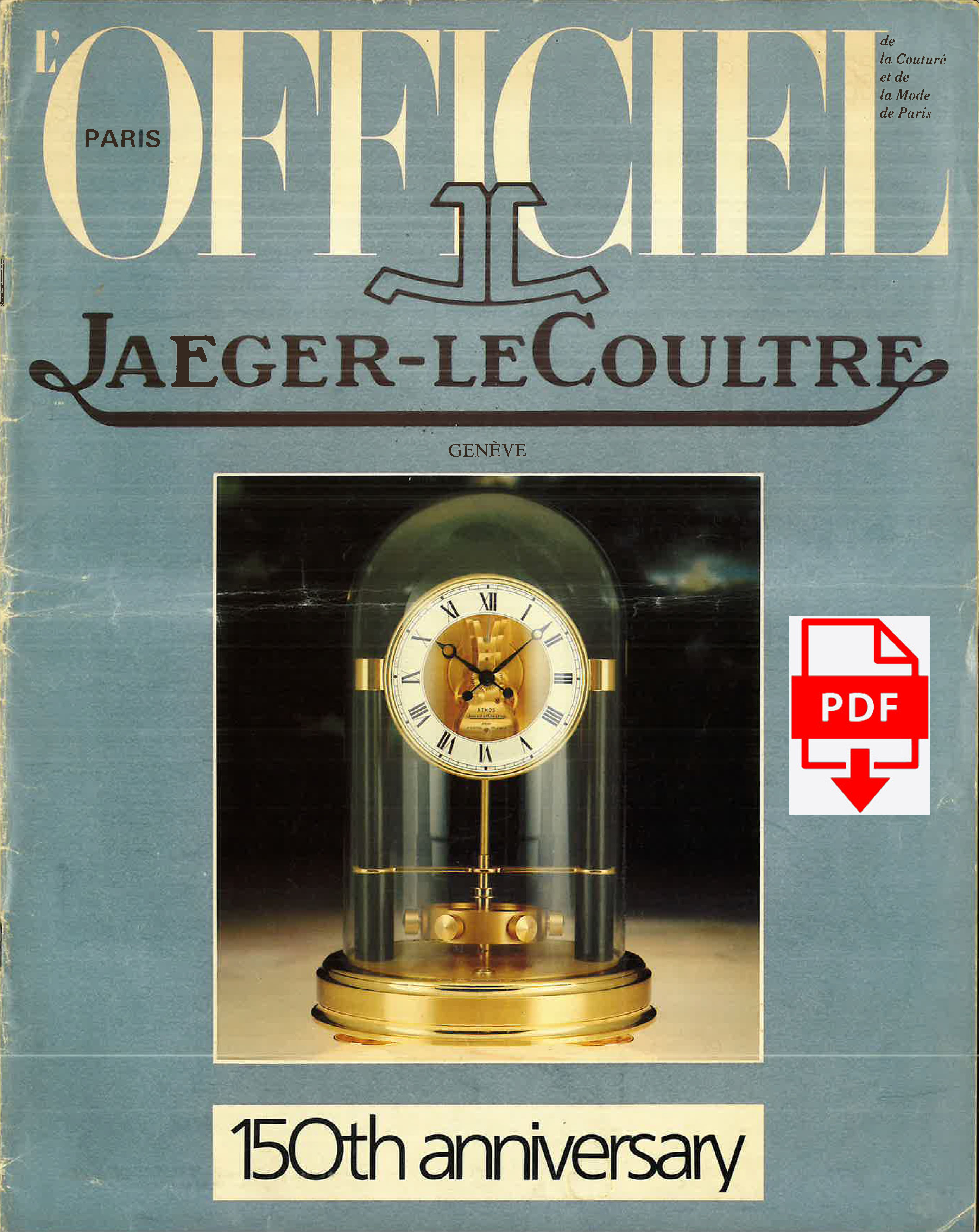 Atmos Clock 150th Anniversary Brochure - 1983