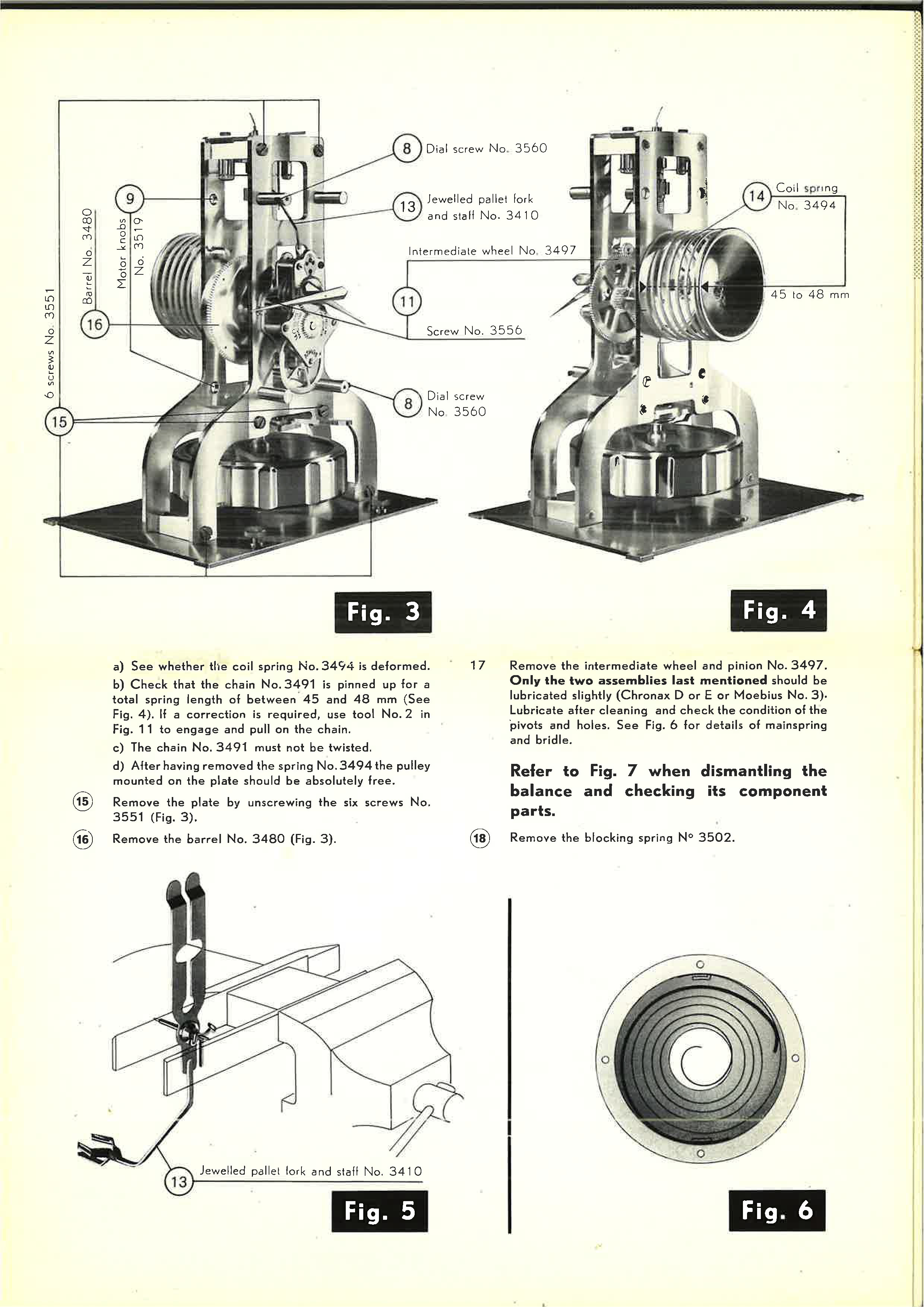 Official Jaeger LeCoultre Atmos Clock 522 Repair Notes and Parts List