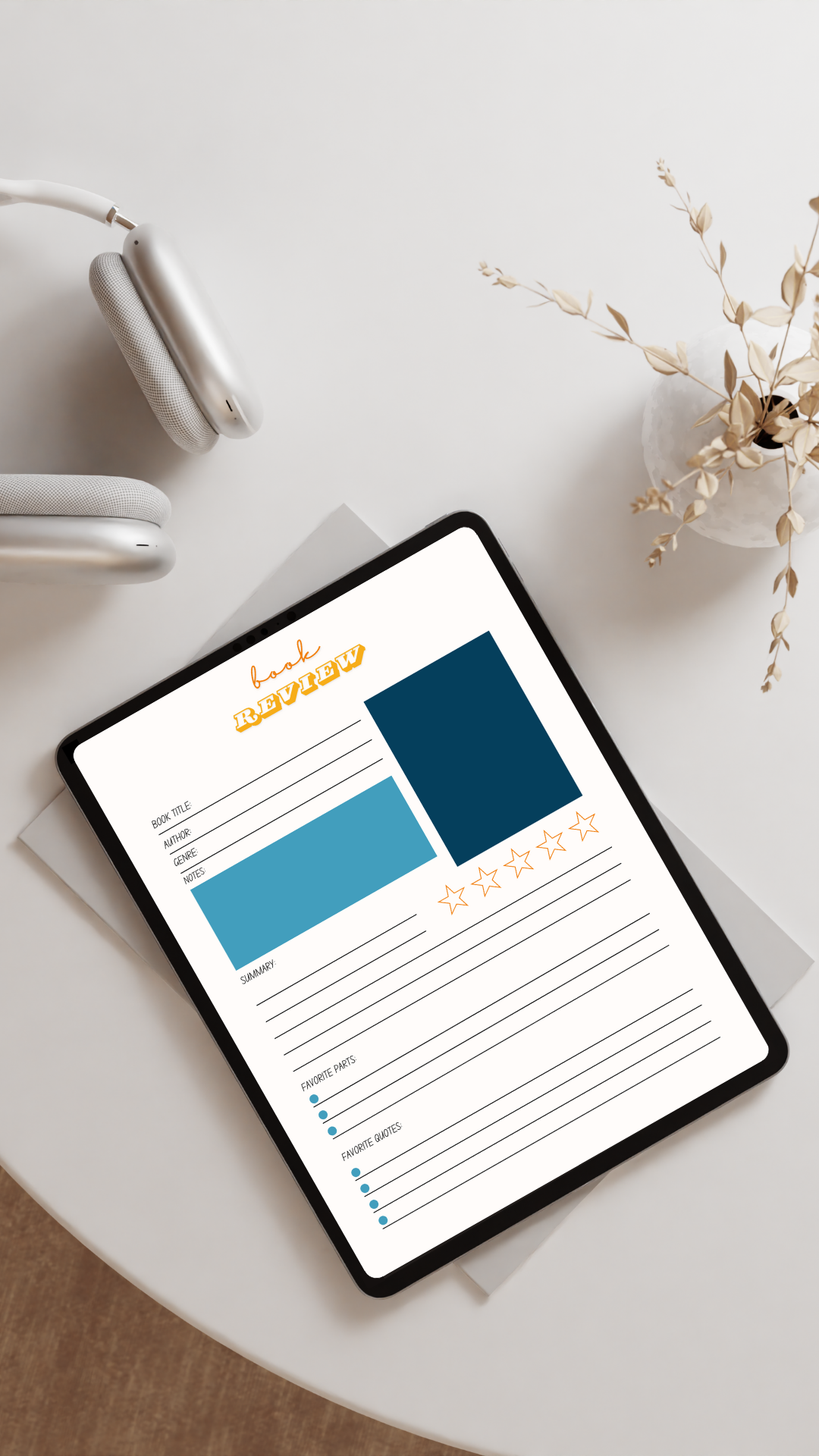Mindful Reader Bundle | Book Journal + Notebook + Gratitude Pages
