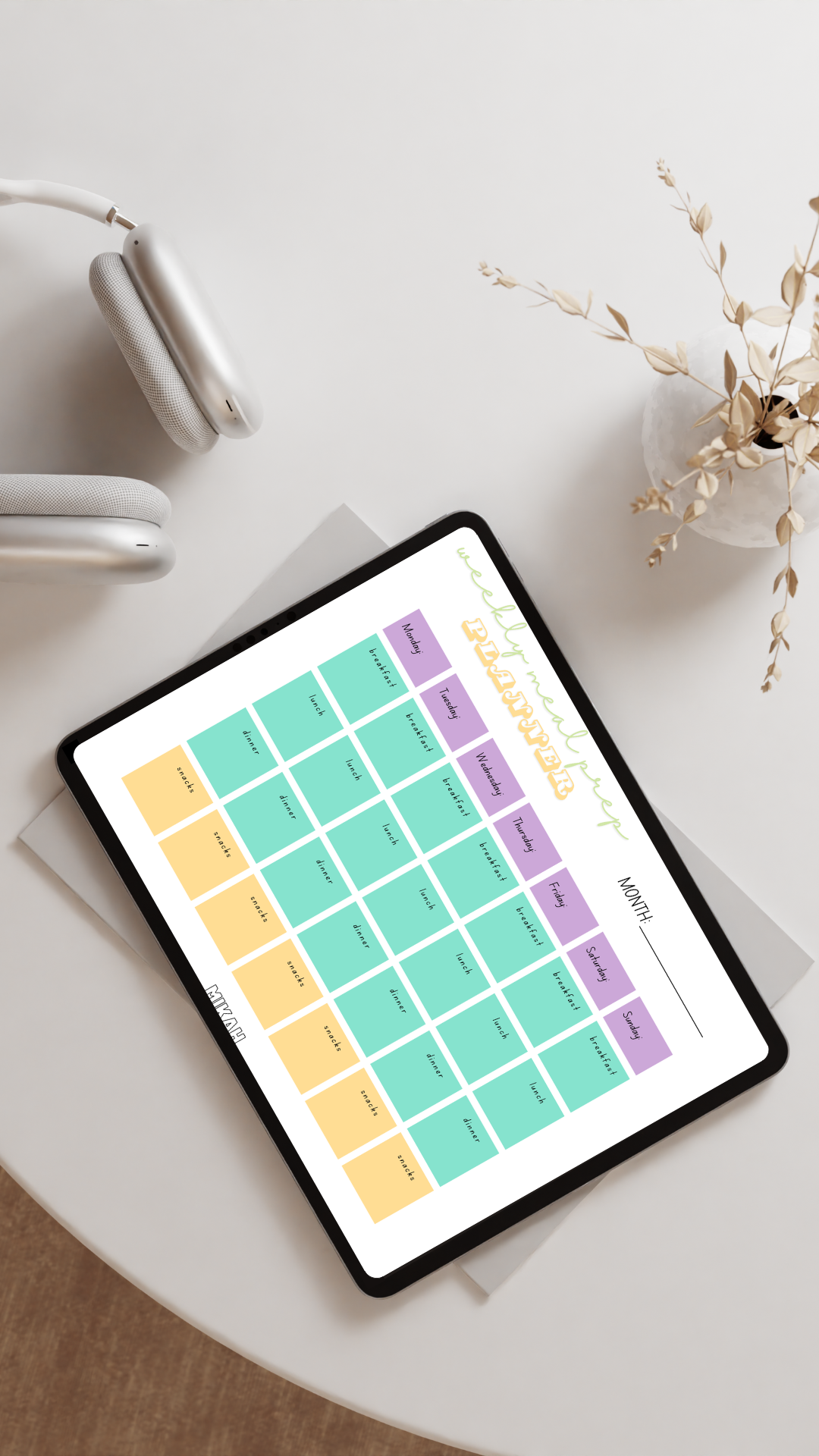 Fitness and Wellness Bundle | Workout Planner + Meal Plan + Gratitude Journal