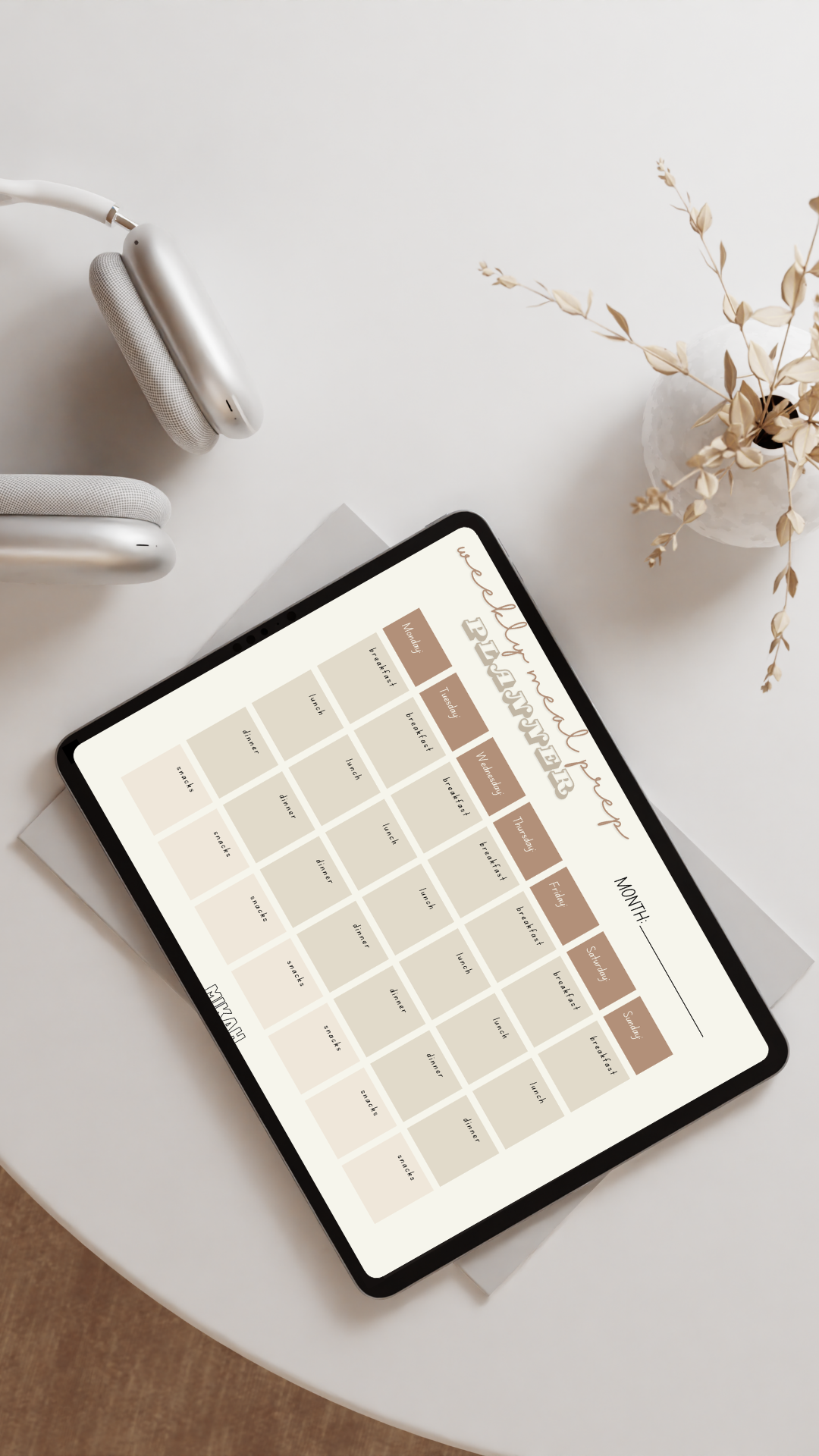 Weekly Meal Prep Planner