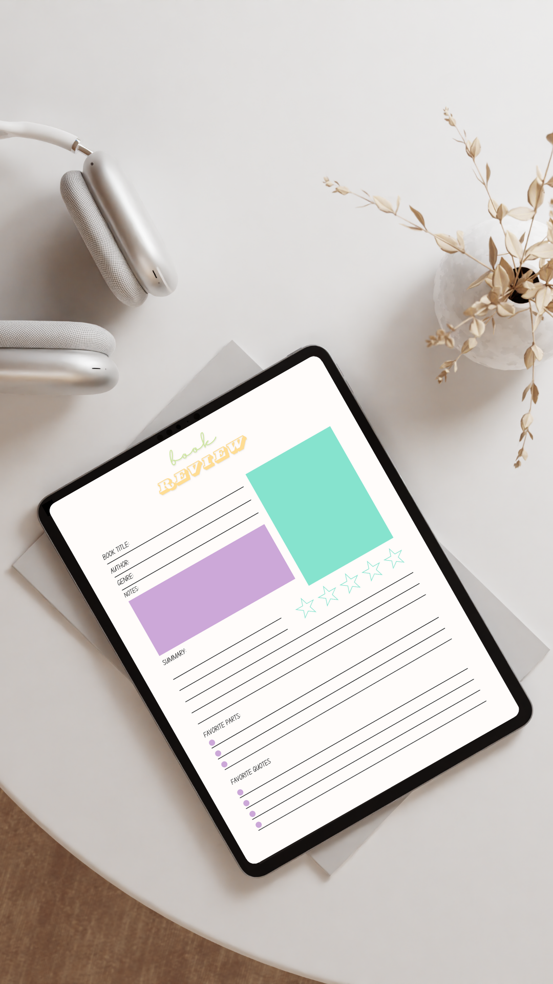 Mindful Reader Bundle | Book Journal + Notebook + Gratitude Pages