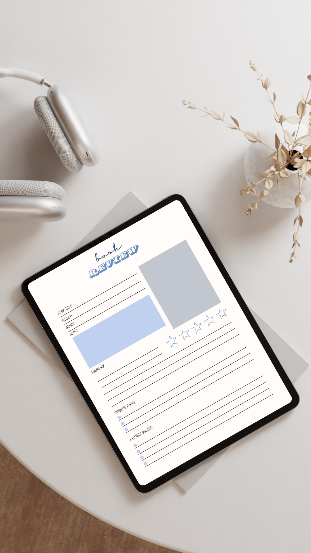 Mindful Reader Bundle | Book Journal + Notebook + Gratitude Pages