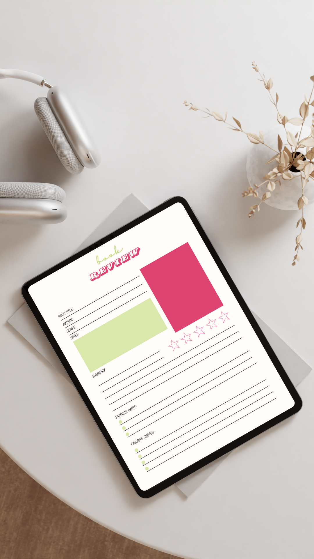 Mindful Reader Bundle | Book Journal + Notebook + Gratitude Pages