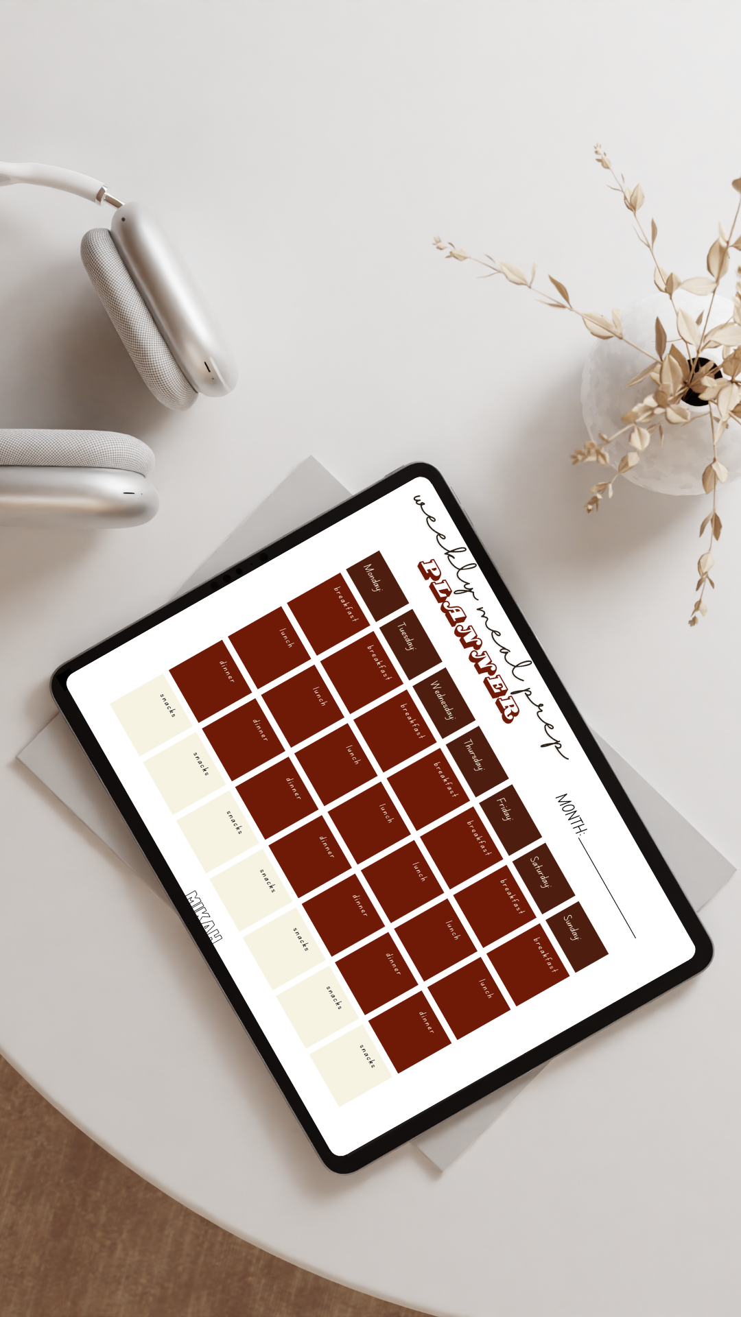 Weekly Meal Prep Planner