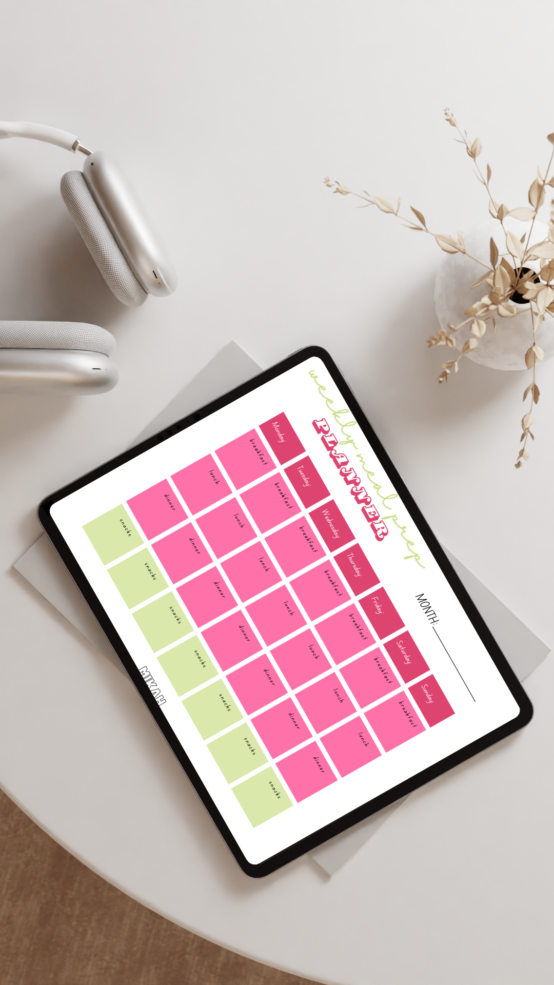 Fitness and Wellness Bundle | Workout Planner + Meal Plan + Gratitude Journal
