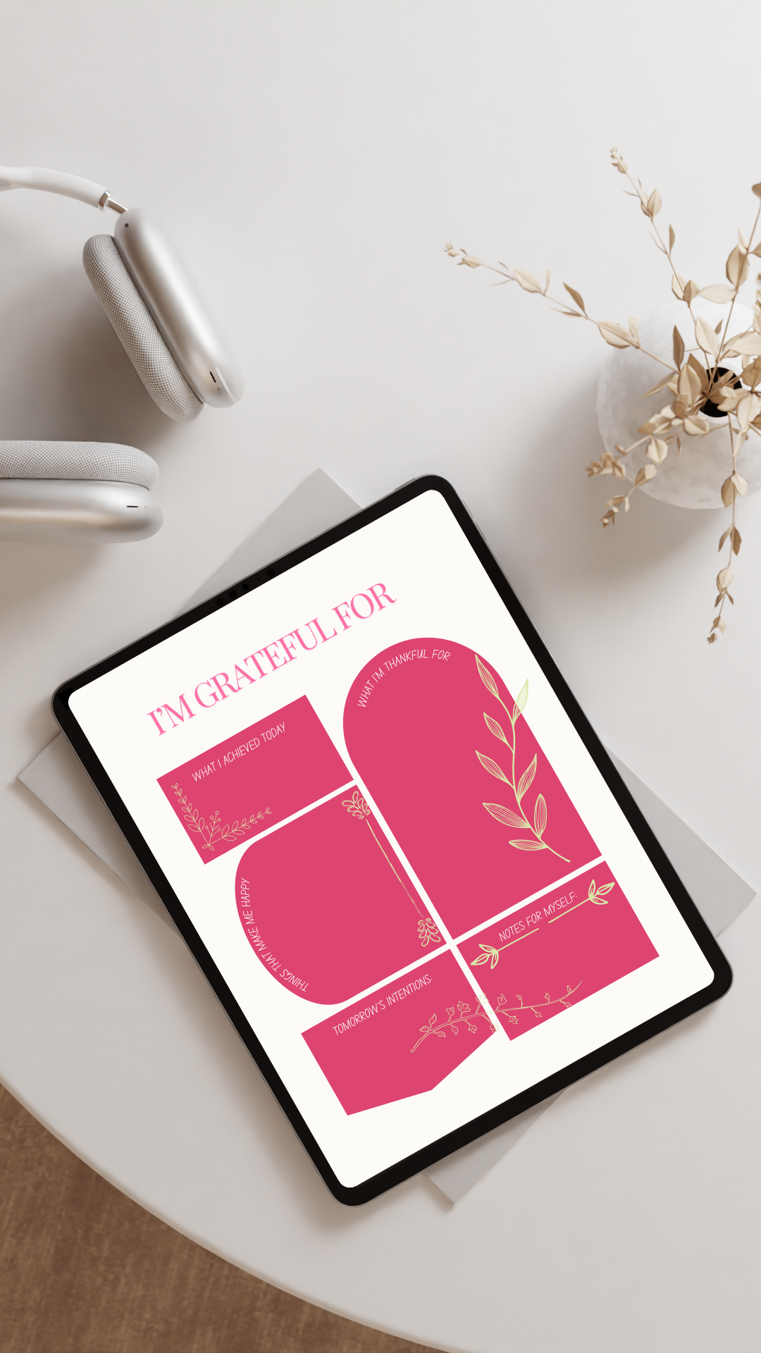Self-care and Organization Bundle | Daily Planner + Gratitude + Budget + Meal prep