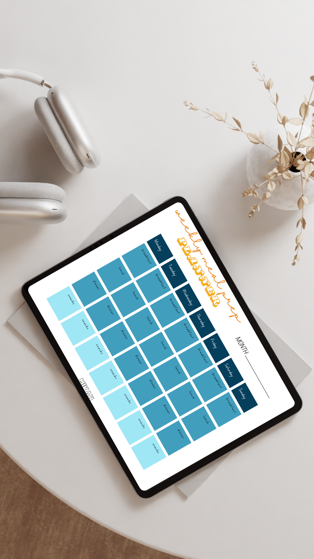 Fitness and Wellness Bundle | Workout Planner + Meal Plan + Gratitude Journal