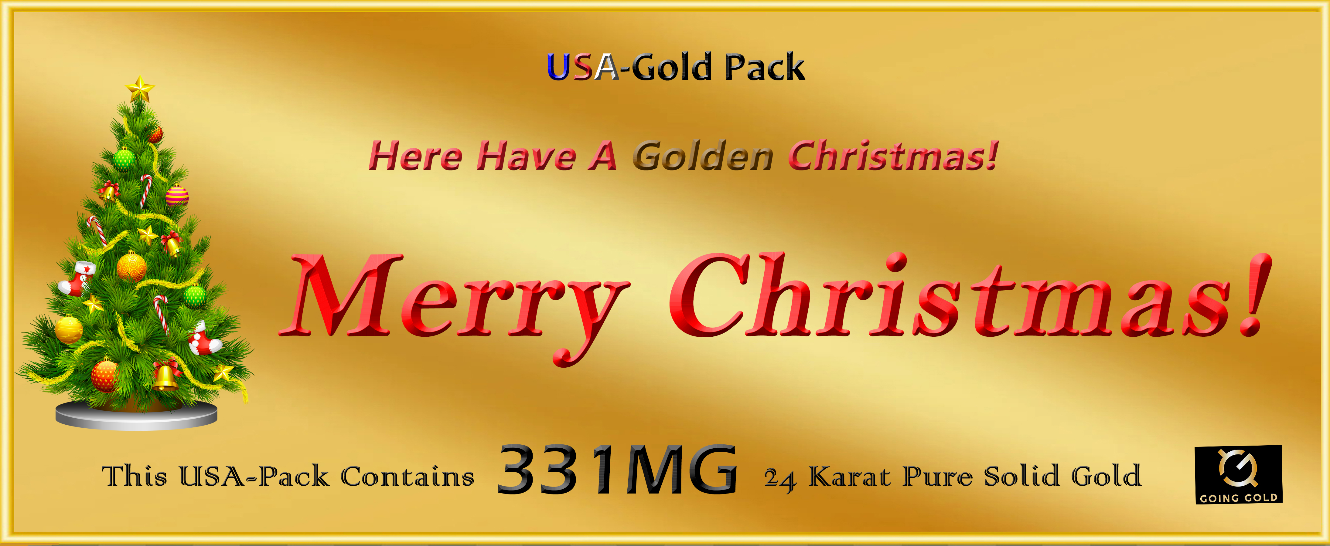 311 Mg USA-Gold Pack 24 Karat Pure Gold