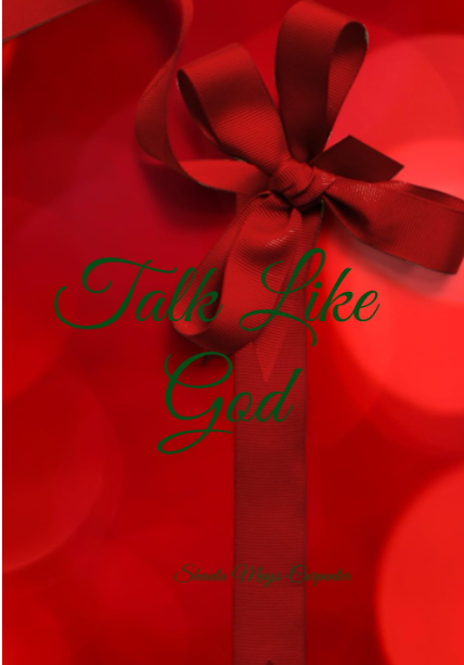 Red Talk Like God Christmas journal 