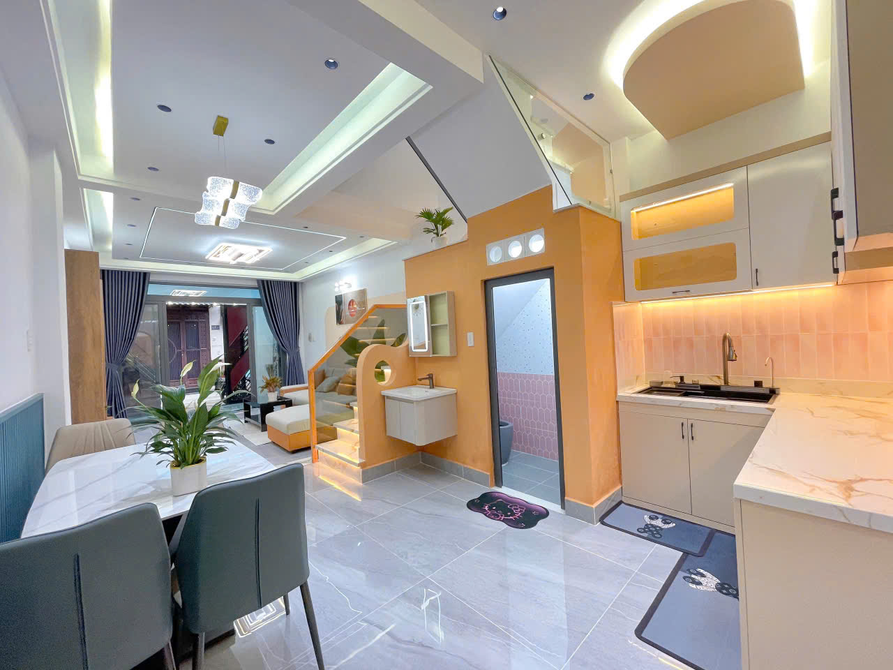 Bán Nhà Đẹp Full Nội Thất Gần Chợ 19/5 – 4x14m – Hoàn Công Đủ – Giá Tốt 5.95 Tỷ 