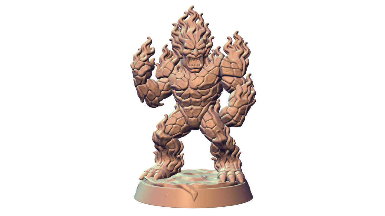  Feuergolems – Set (5 Miniaturen)