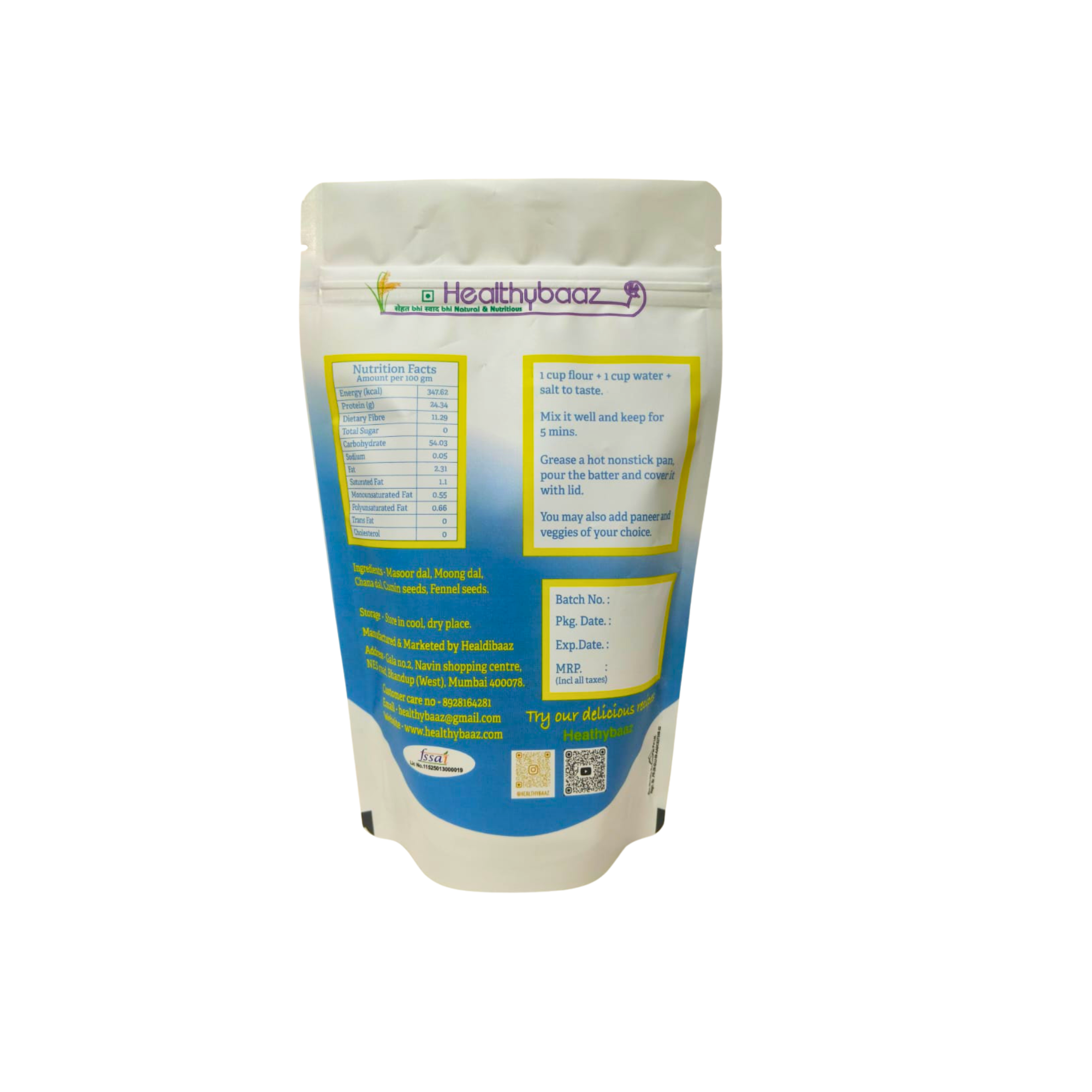 Mix Dal Chilla Flour