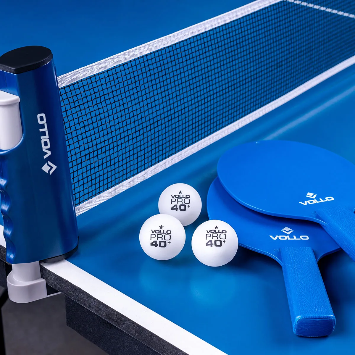 Kit Tênis de Mesa Ping Pong 2 Raquetes 3 Bolas e Rede Retrátil