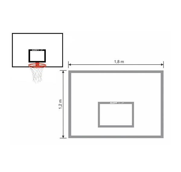 Tabela de Basquete com Aro Oficial