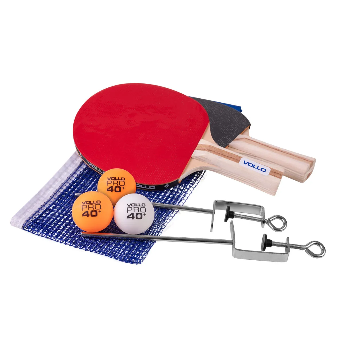 Kit Tênis de Mesa Ping Pong 2 Raquetes e 3 Bolas e Rede