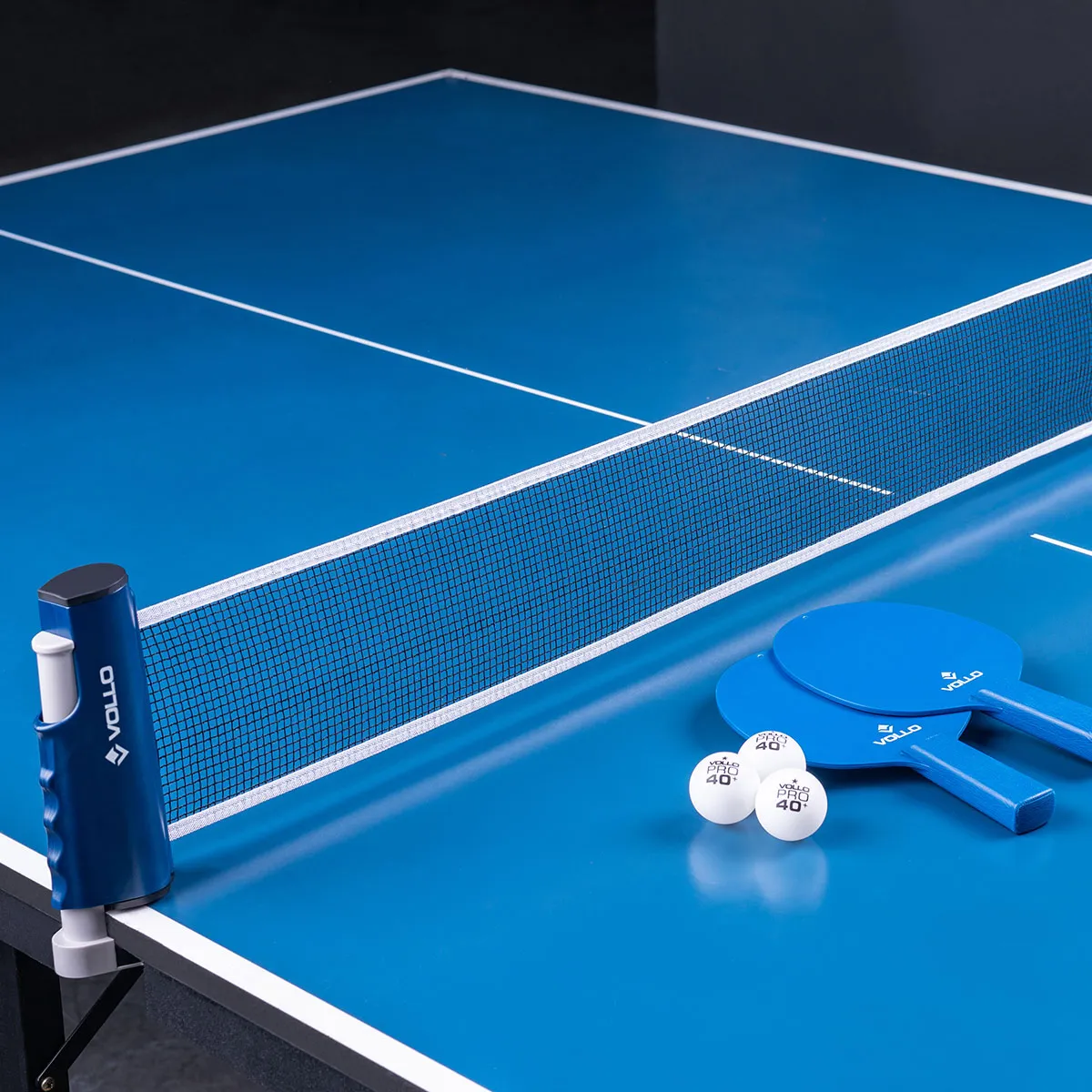 Kit Tênis de Mesa Ping Pong 2 Raquetes 3 Bolas e Rede Retrátil