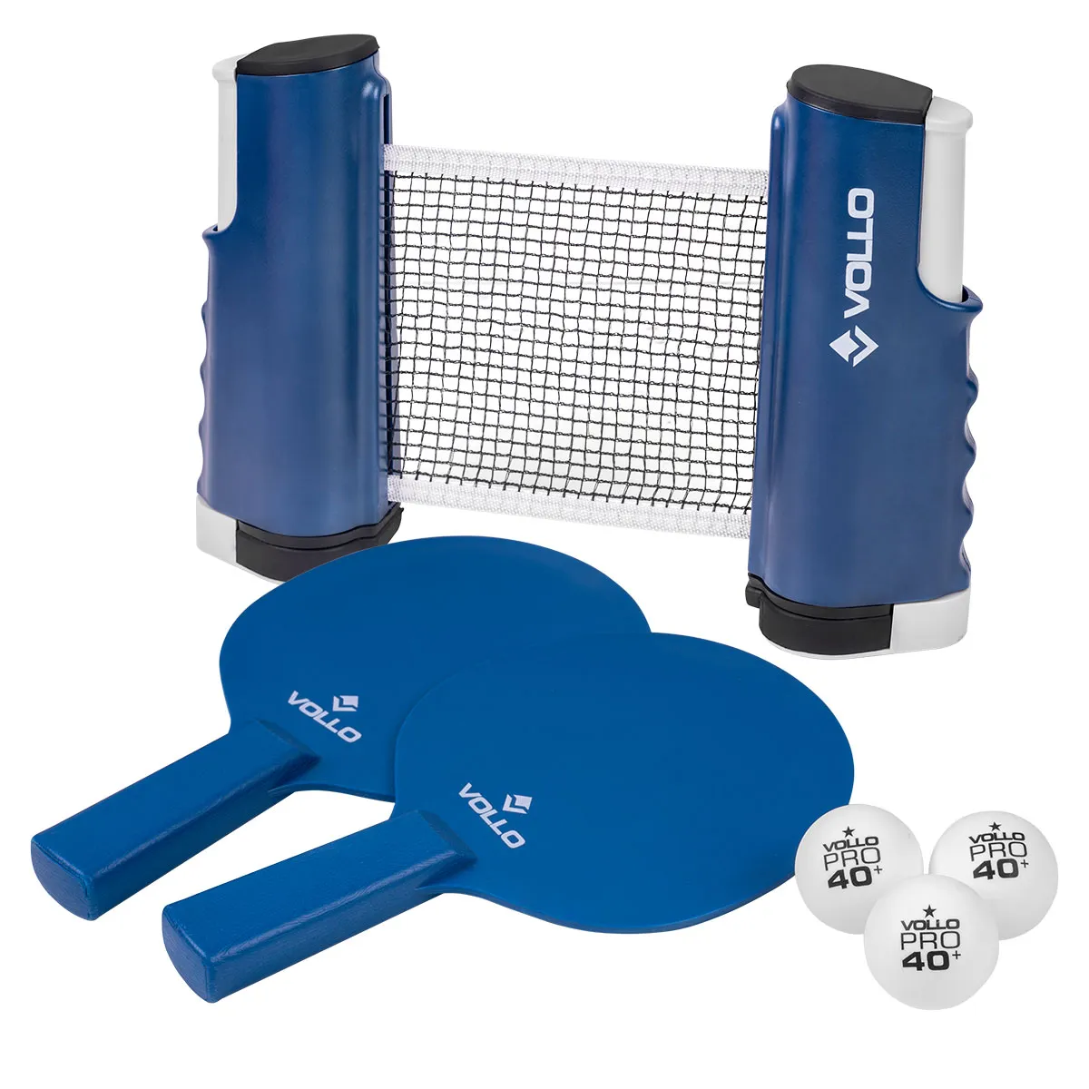Kit Tênis de Mesa Ping Pong 2 Raquetes 3 Bolas e Rede Retrátil