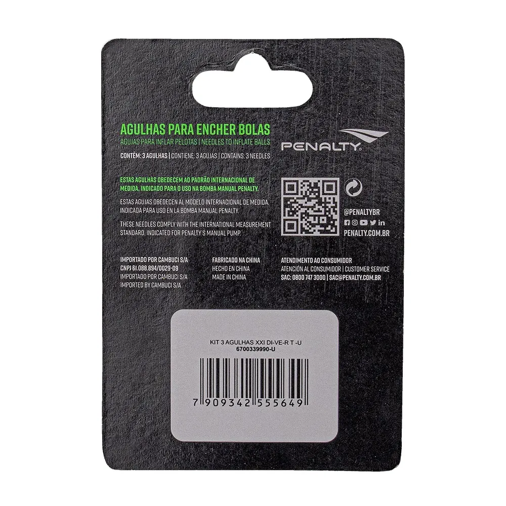 Kit 3 Agulhas Penalty
