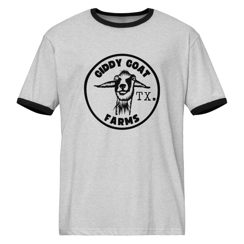 Giddy Goat Farms Unisex ringer t-shirt