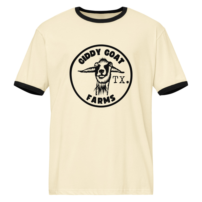 Giddy Goat Farms Unisex ringer t-shirt