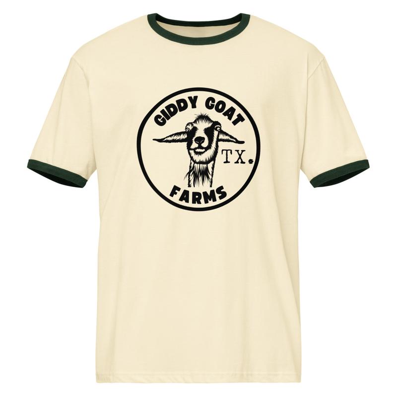 Giddy Goat Farms Unisex ringer t-shirt