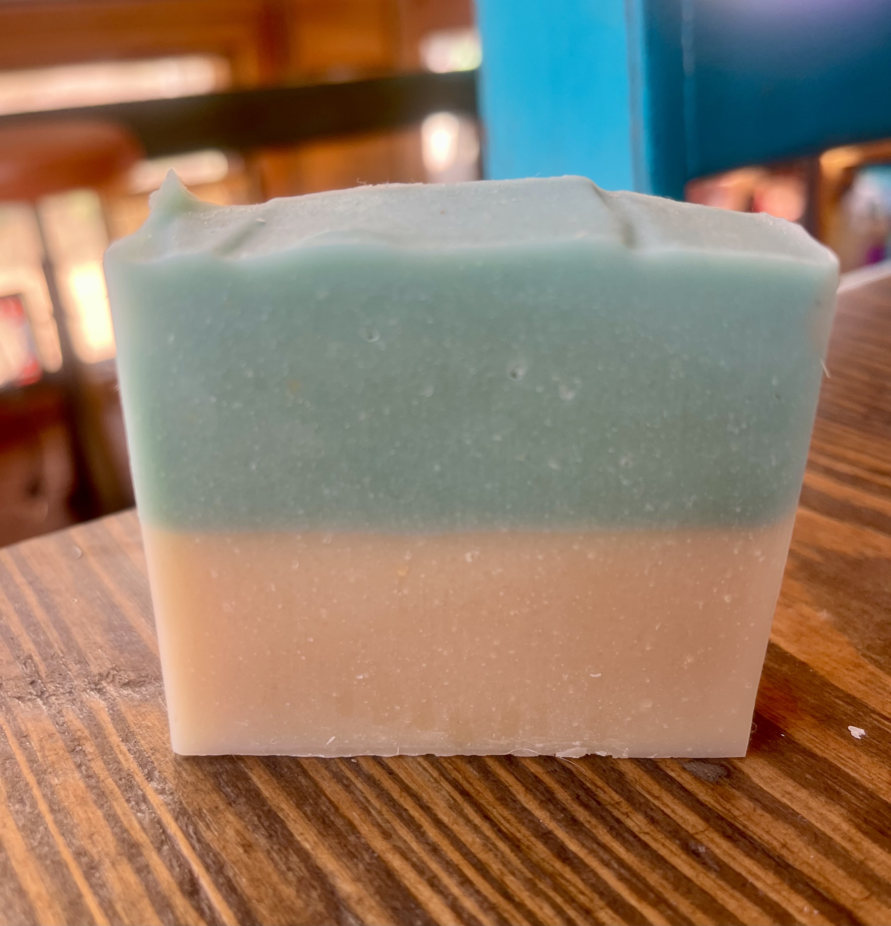 Blue & Cream Fragrance-Free Goat Milk Soap