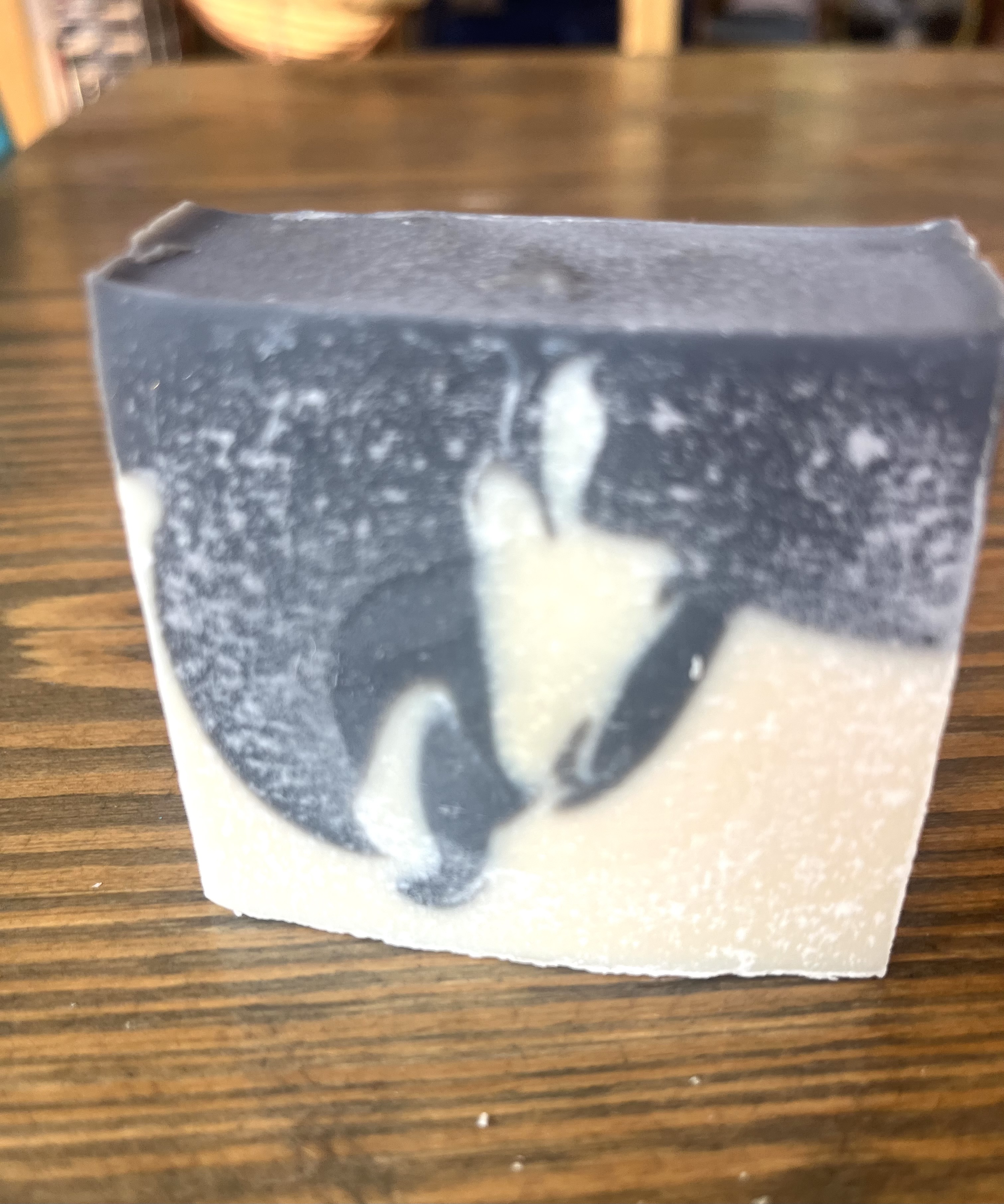 Black & Cream Scent Free Goat Milk Soap