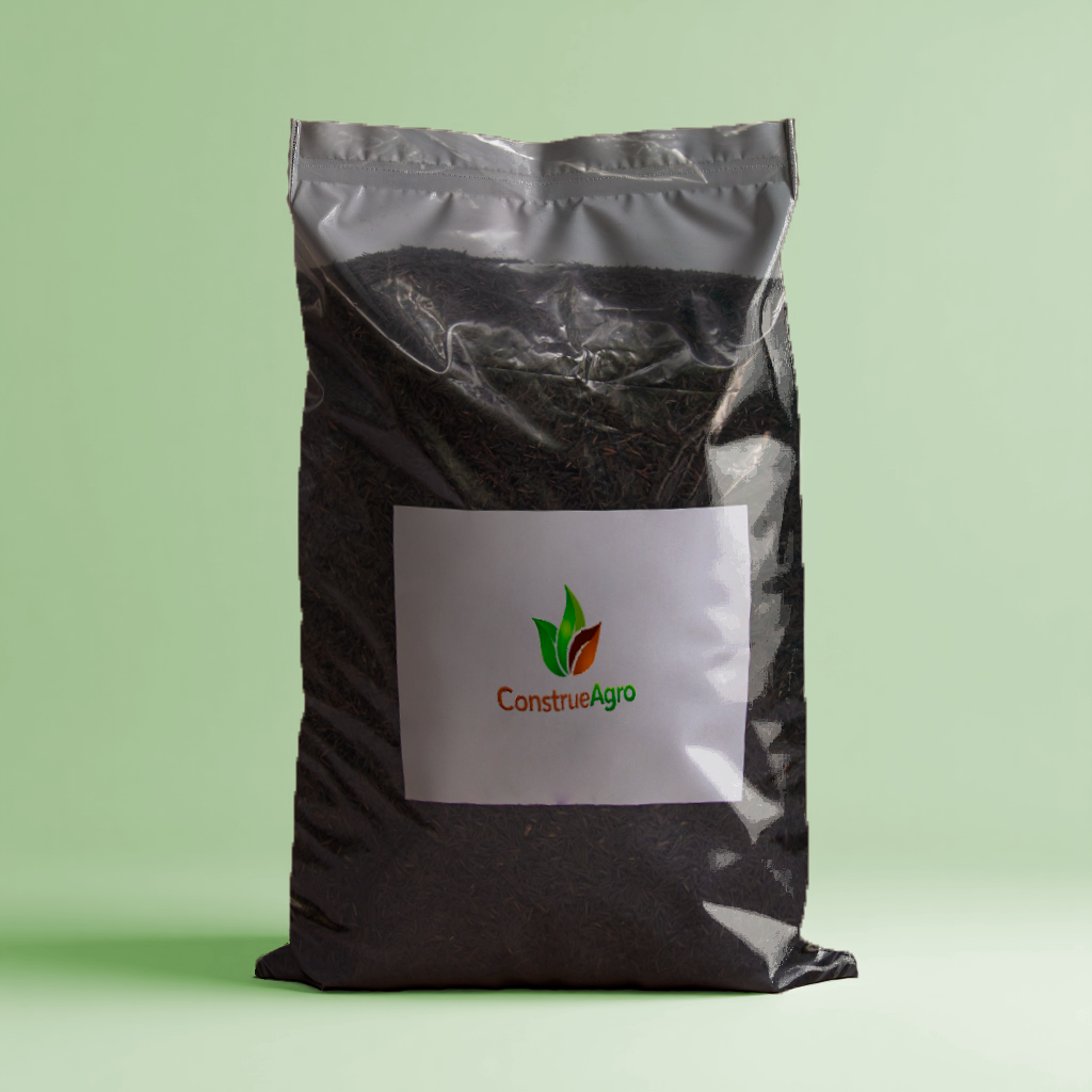 Casca de arroz torrefada