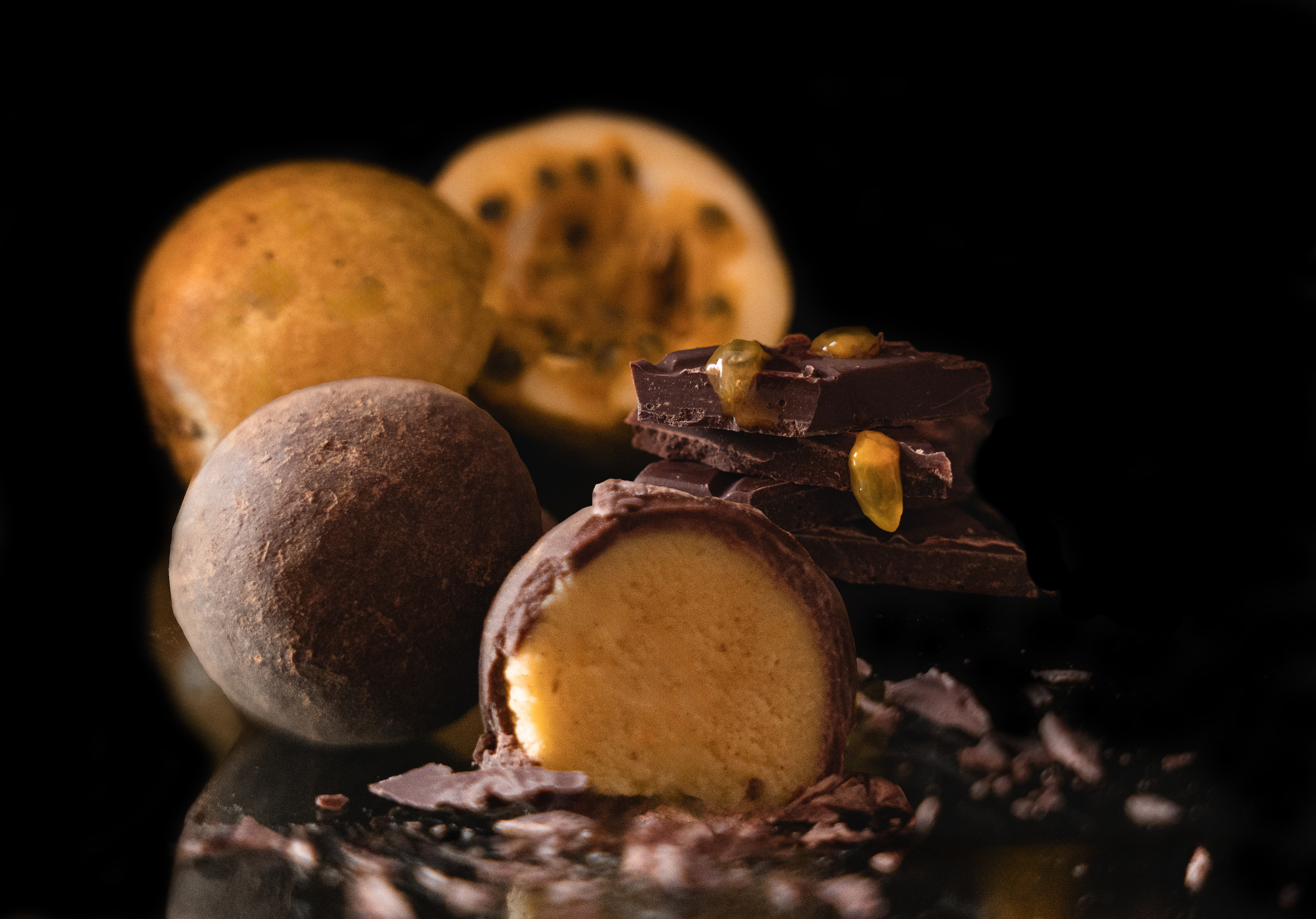 Passion Fruit Chocolate Truffles