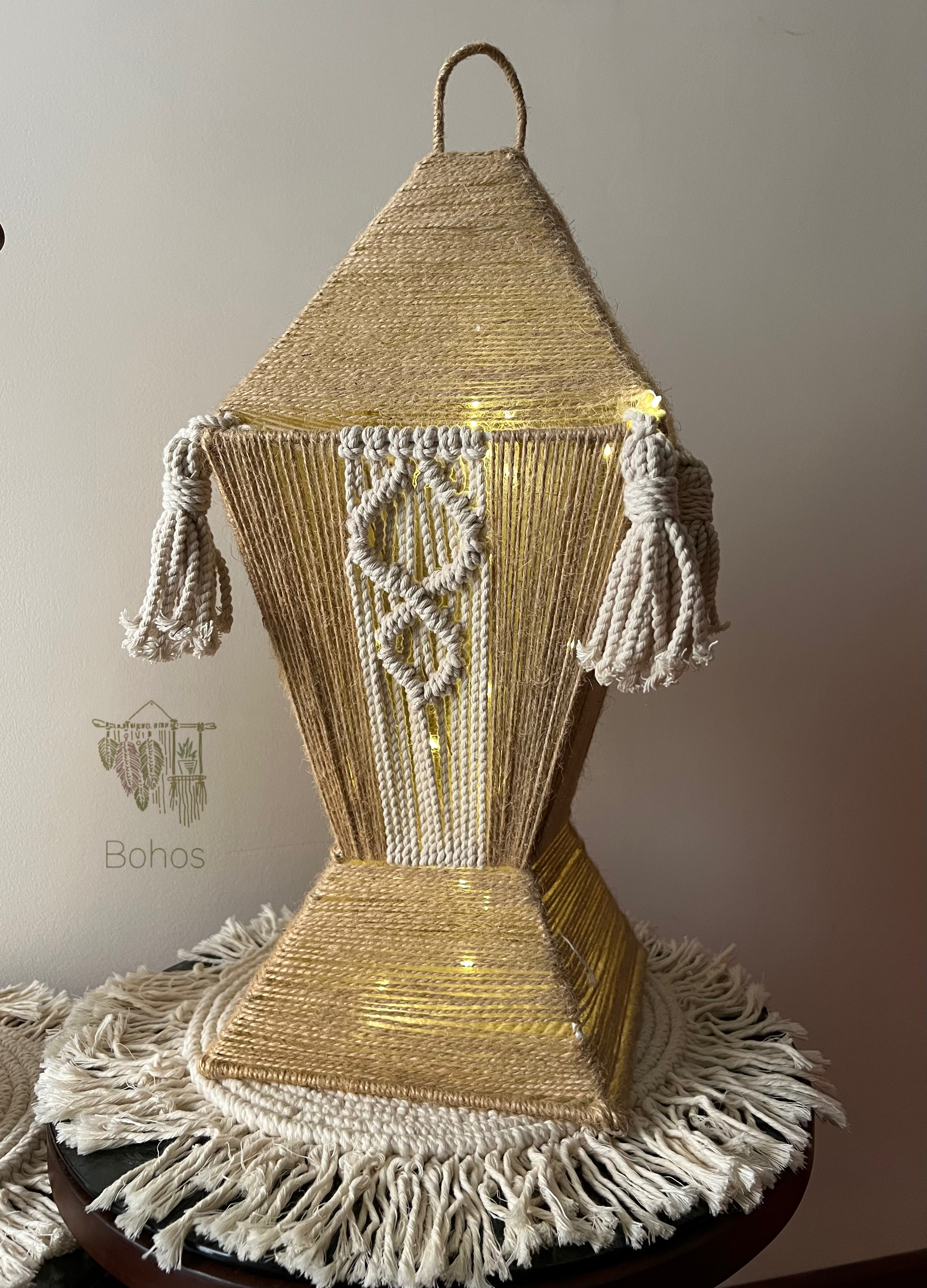 Boho Macrame Lantern