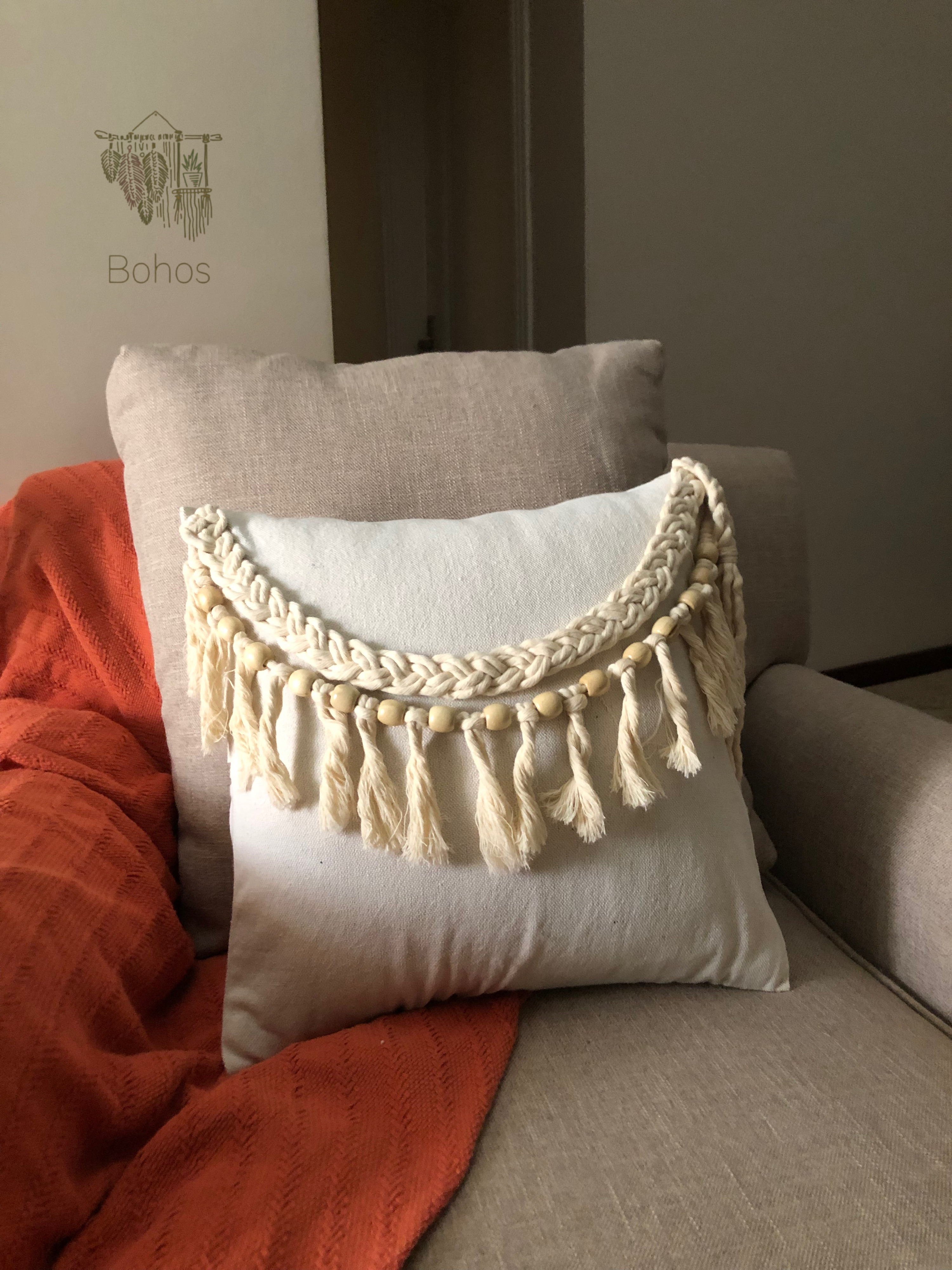 Macrame Cushion Cover