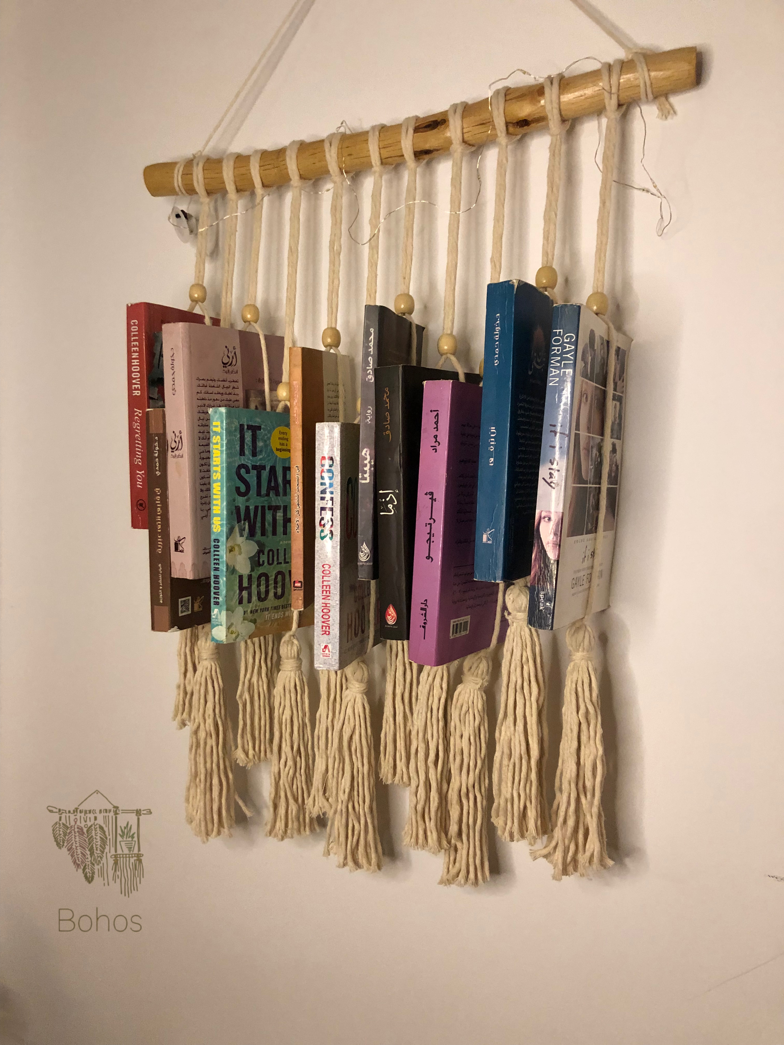 Wall Hanging Book Organizer Macrame