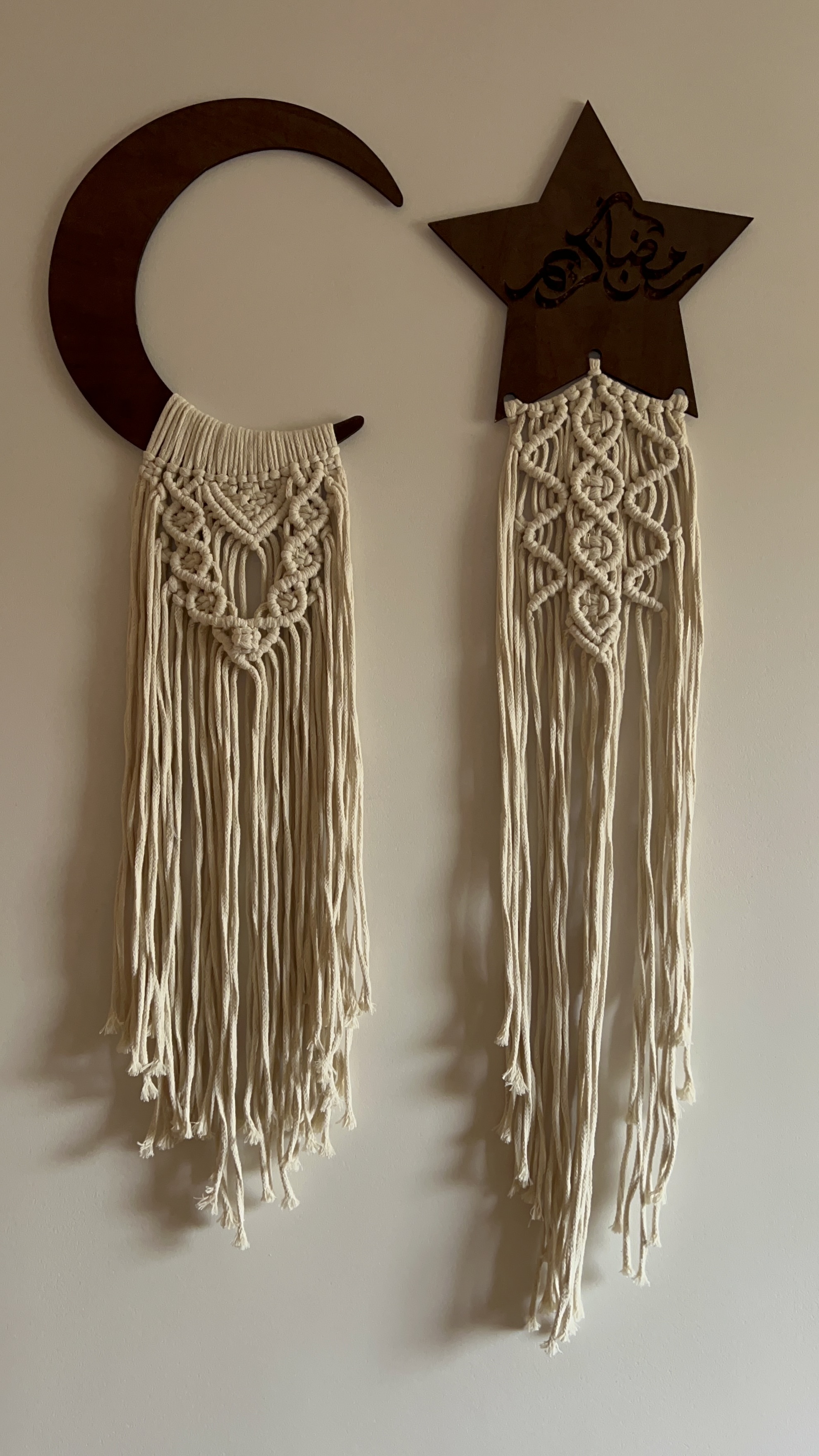 Macramé Moon & Star Wall Hanging