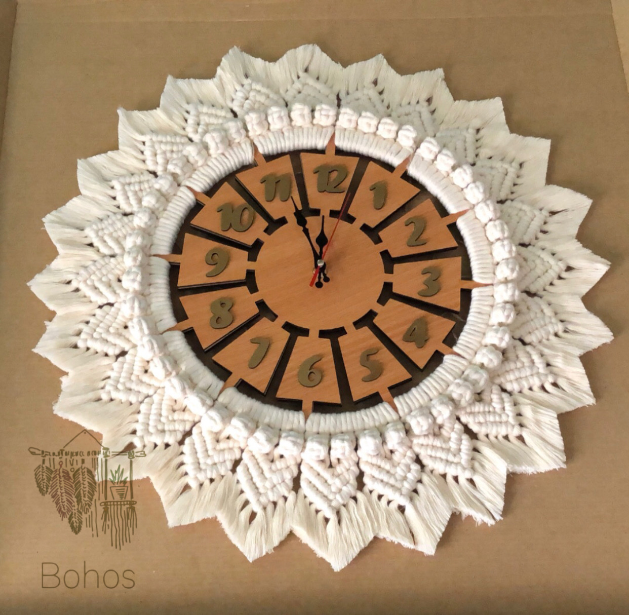 Macrame Wall Clock