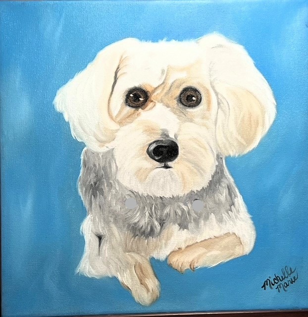 Custom Pet Portrait on gallery canvas