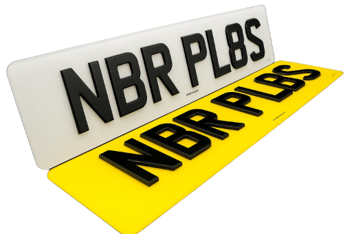 4D Number Plate