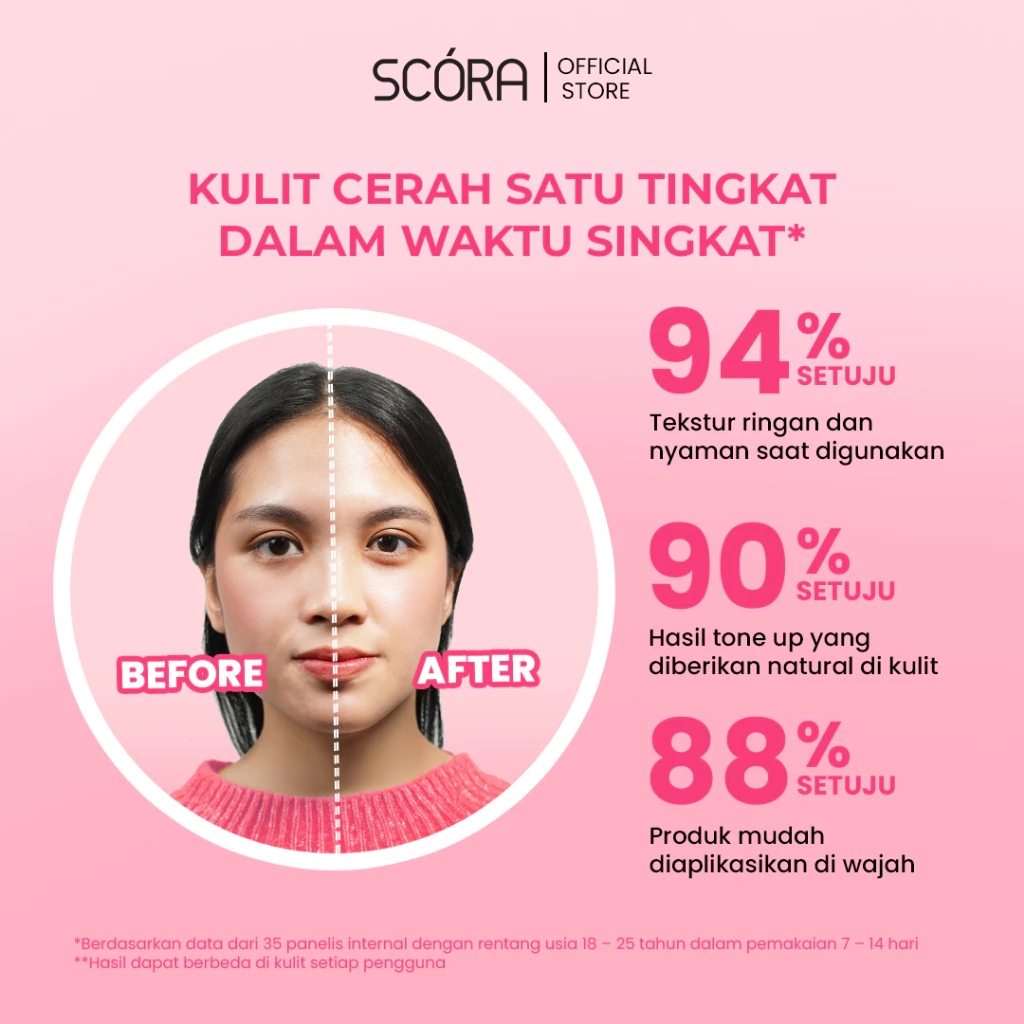 SCORA Sheer Glow Tone Up Cream 30 Gr