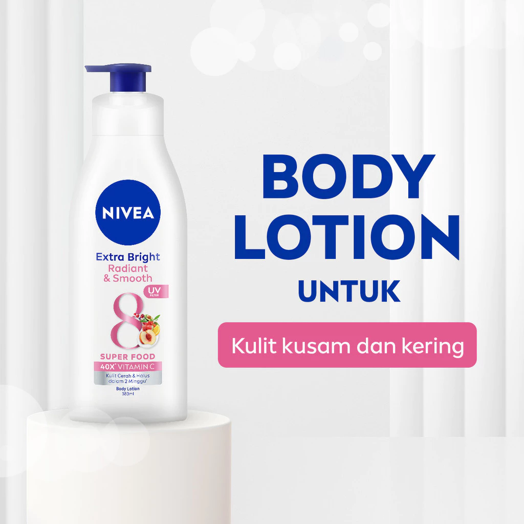 NIVEA Body Lotion Extra White Radiant & Smooth 380mL