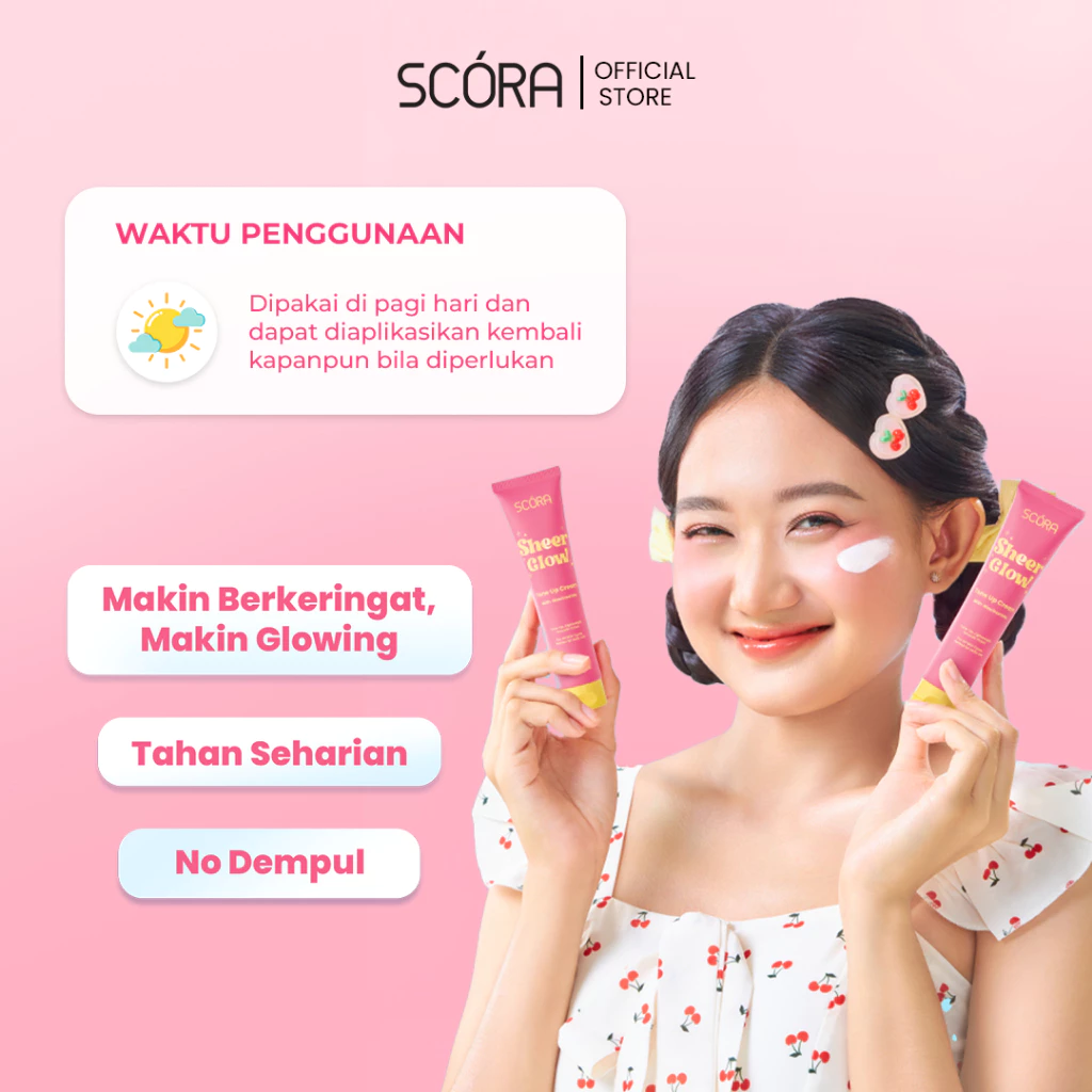 SCORA Sheer Glow Tone Up Cream 30 Gr