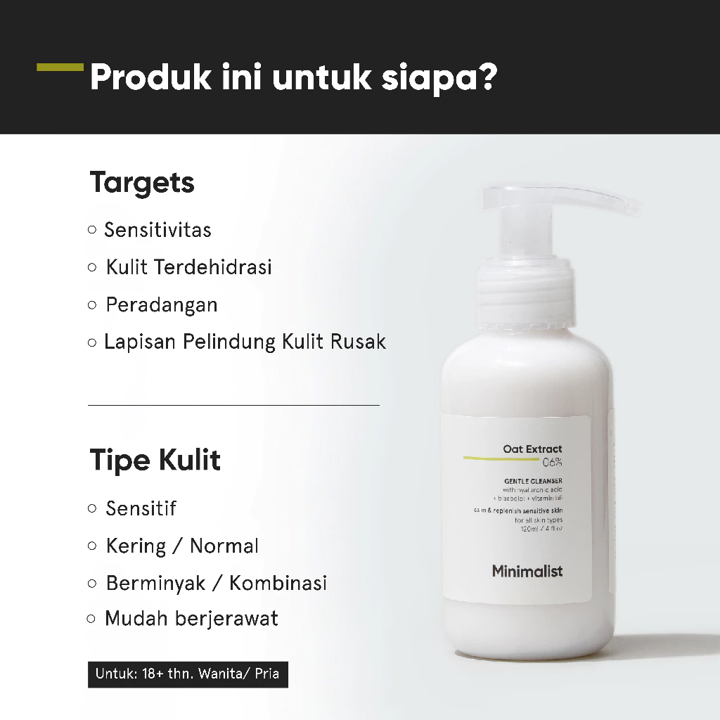 Minimalist 6% Oat Extract Gentle Cleanser