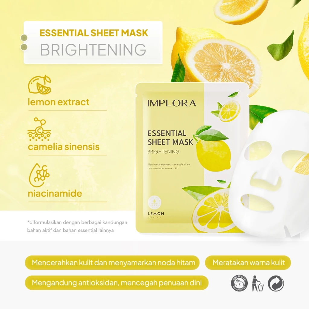 Implora Essential Sheet Mask - buy 1 get 2