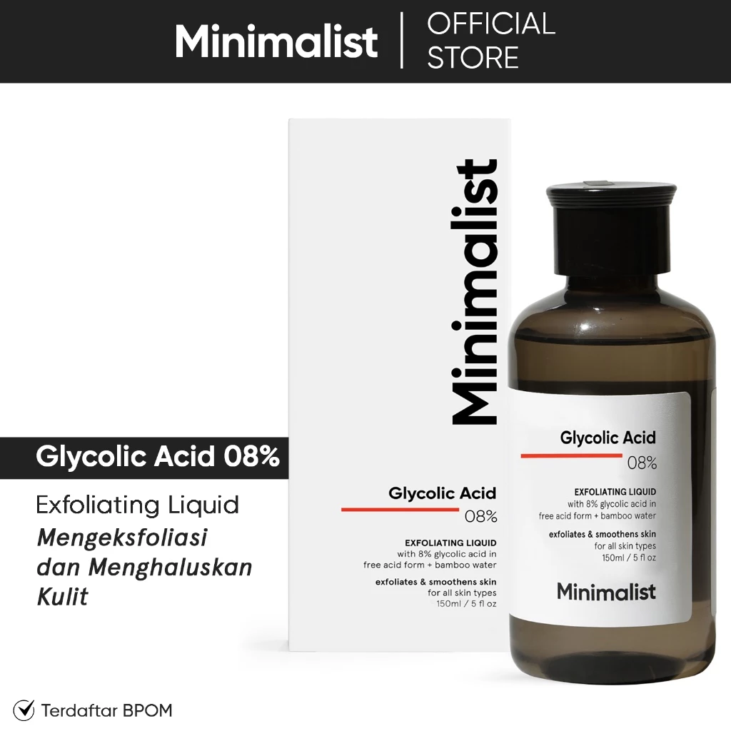 Minimalist 8% Glycolic Acid Exfoliating Liquid 
