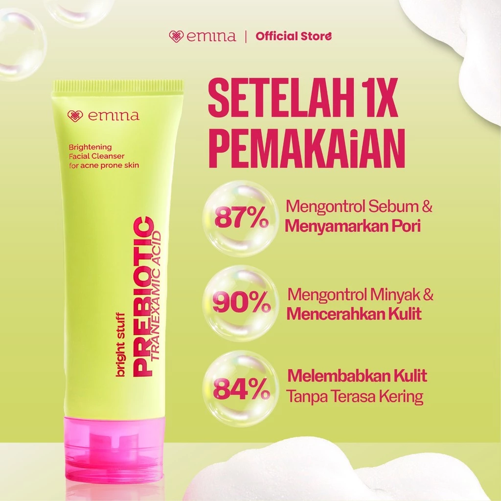 Emina Prebiotic Tranexamic Acid Brightening Face Wash