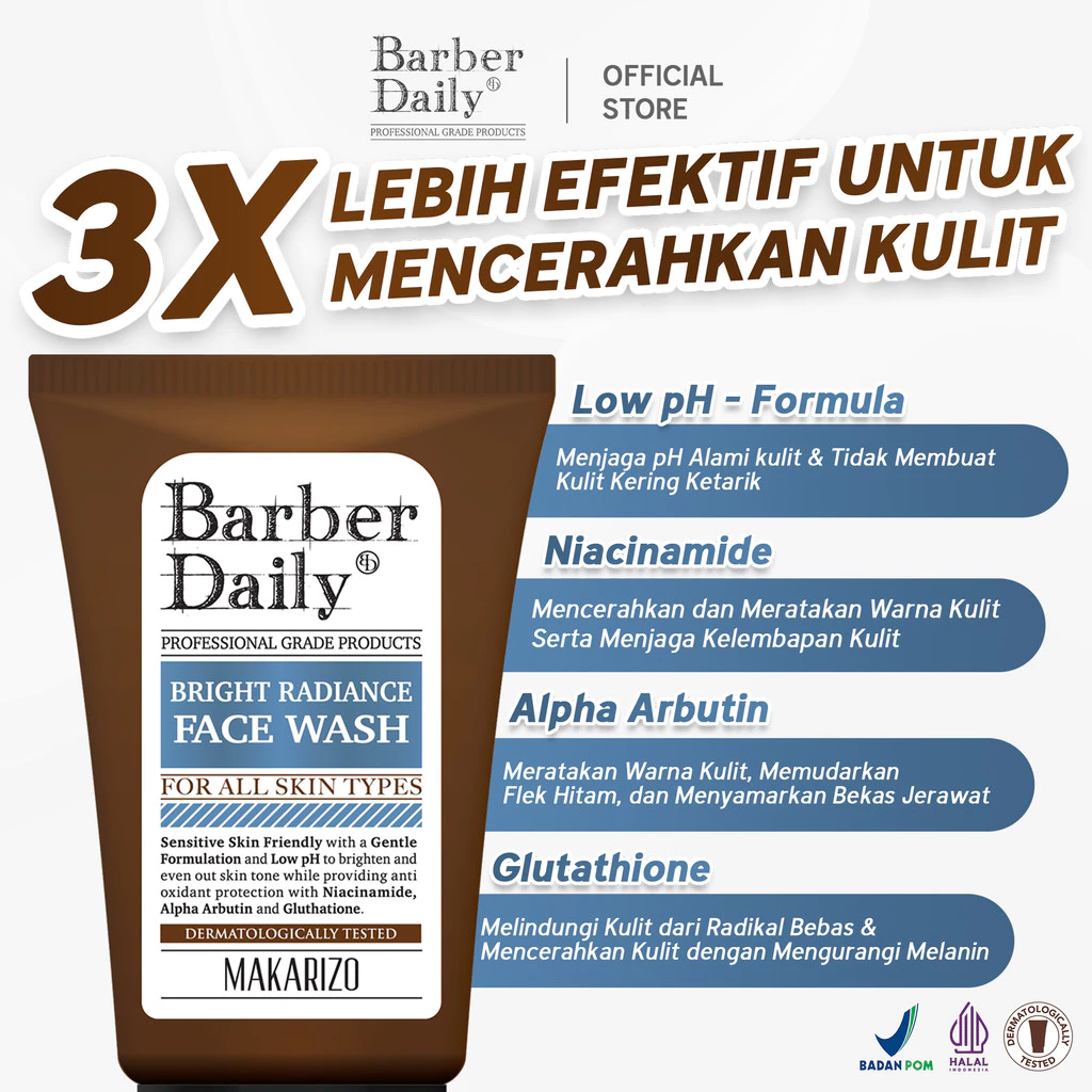 Barber Daily Bright Radiance Face Wash