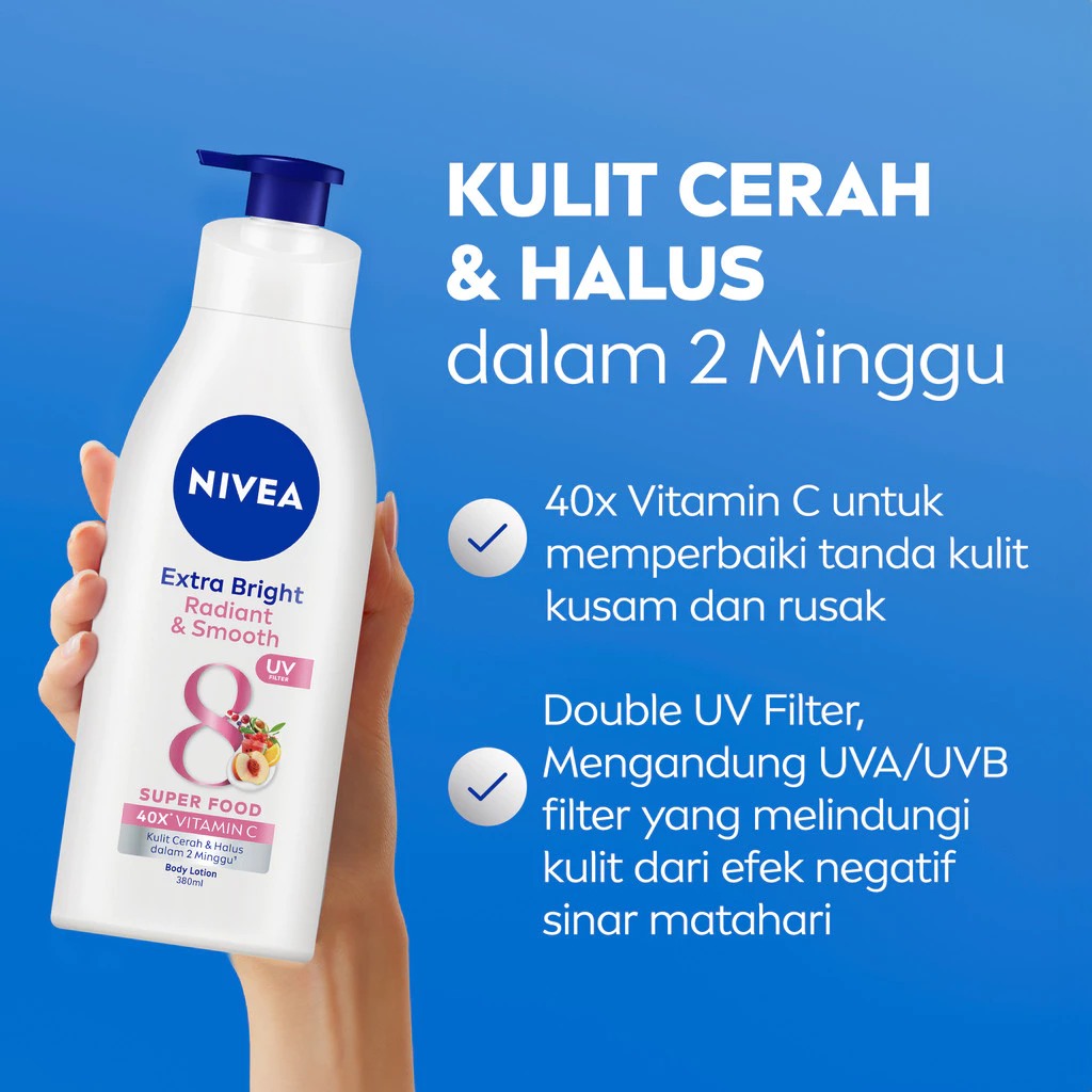 NIVEA Body Lotion Extra White Radiant & Smooth 380mL