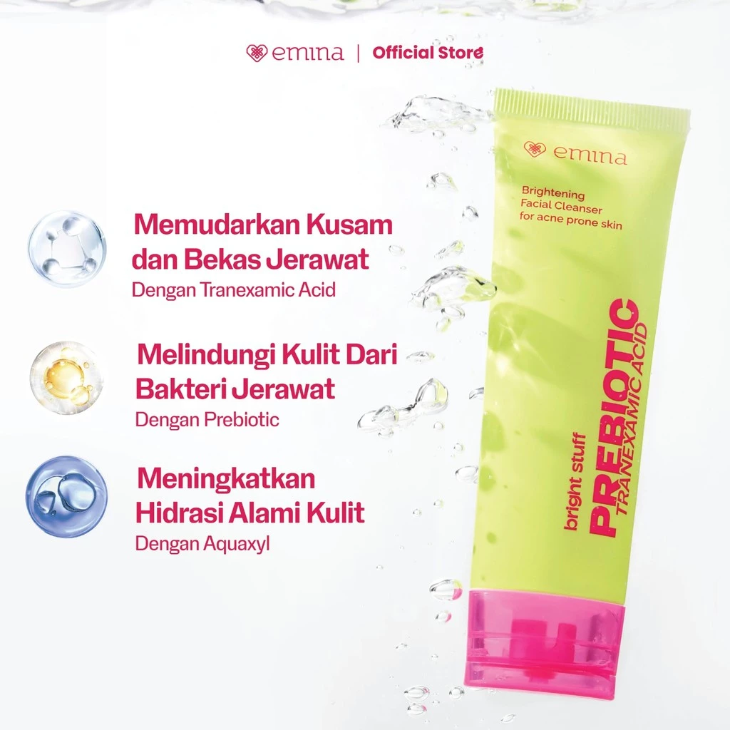 Emina Prebiotic Tranexamic Acid Brightening Face Wash