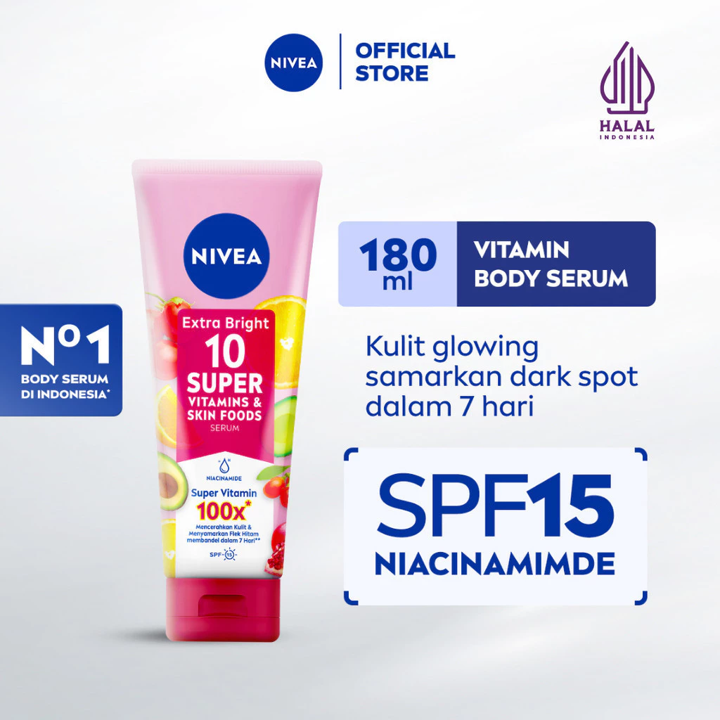 NIVEA Body Serum Extra Bright 10 Super Vitamins & Skin Foods